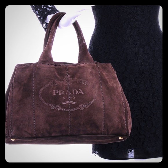 prada logo tote